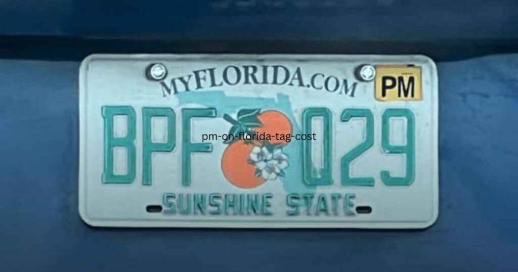 pm on florida tag cost