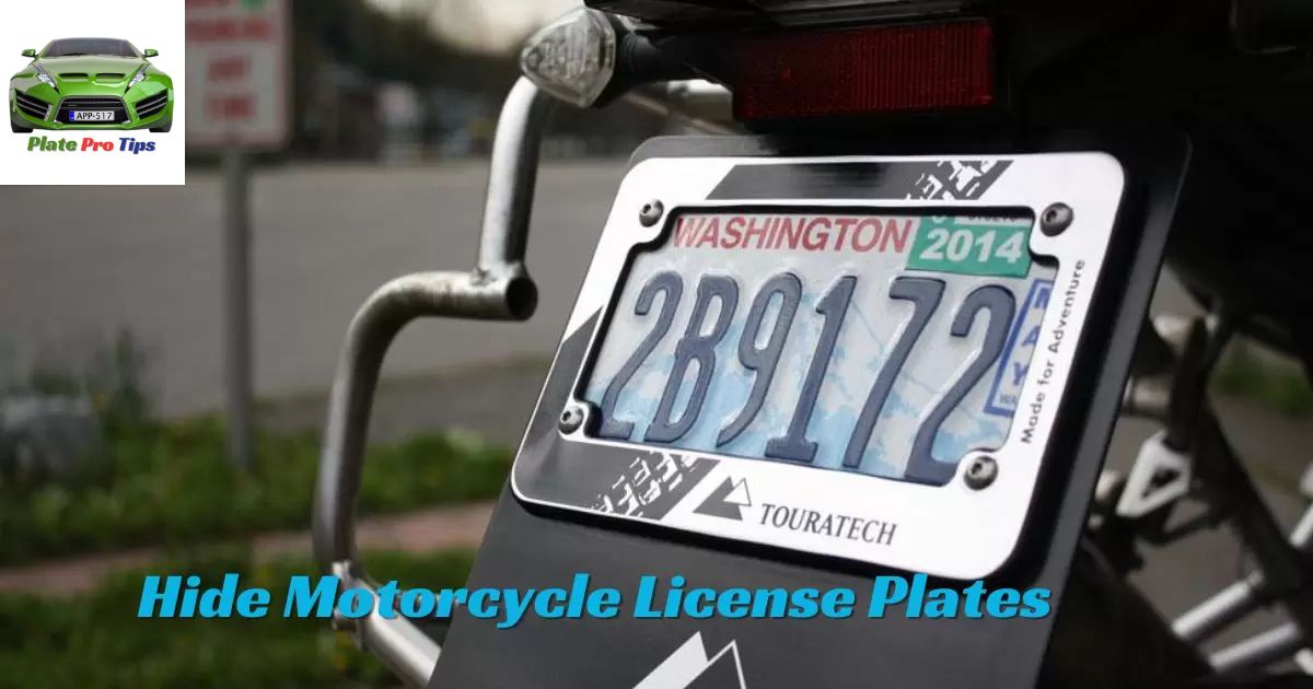 How To Hide Motorcycle License Plate?