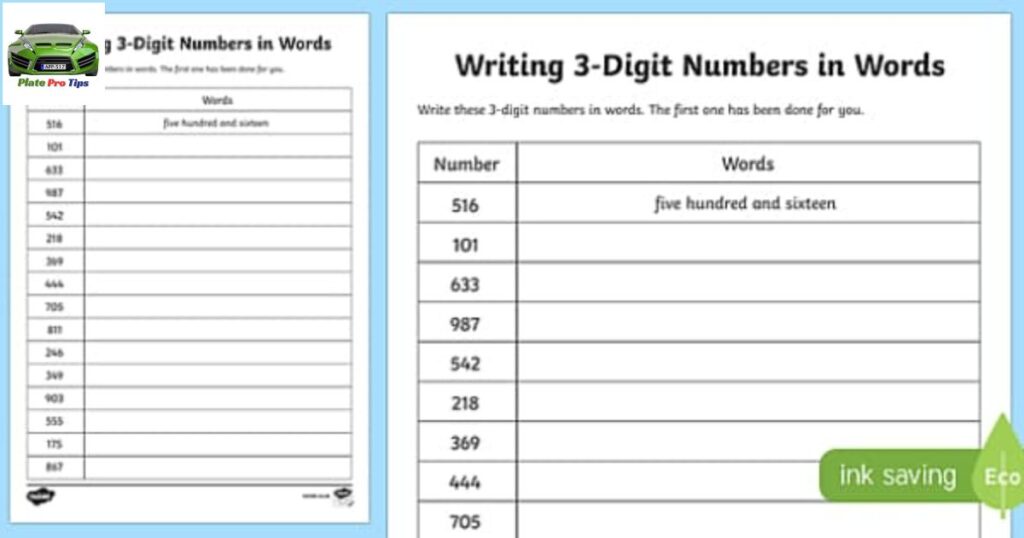 3-letter and 3-digit Format