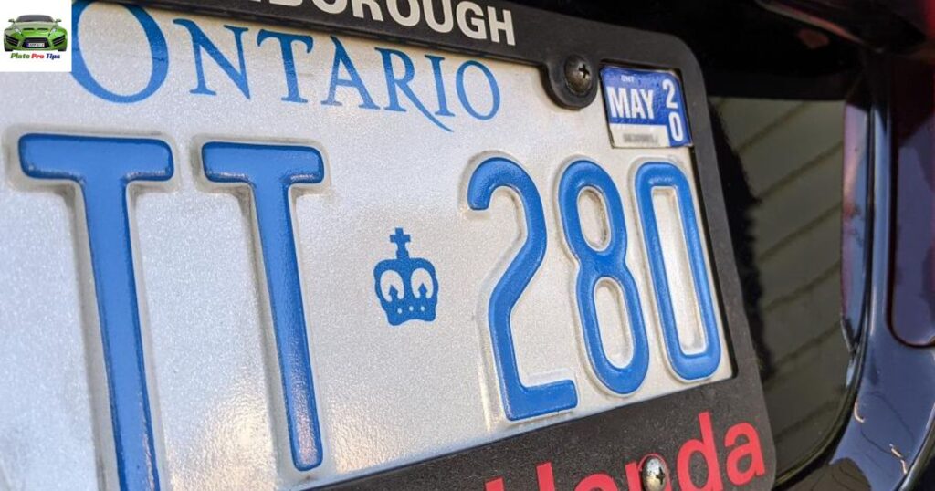 Expired license plate Ontario