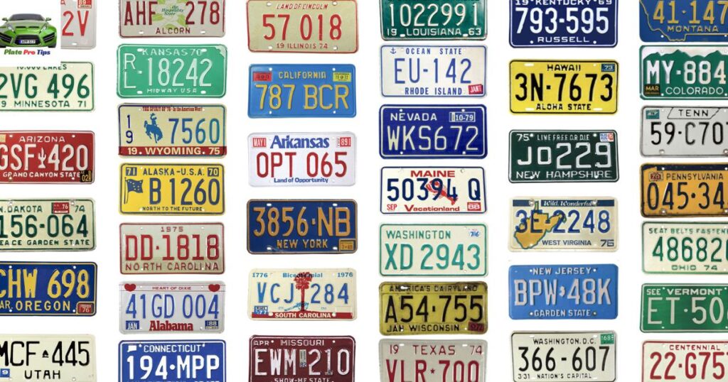 Fleet Vehicle License Plates in the Different US States