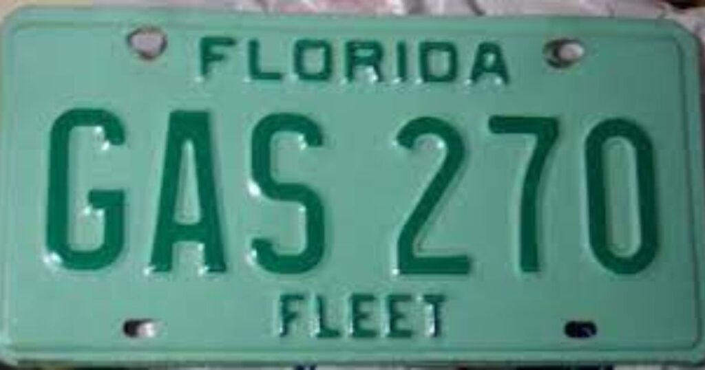 Florida Fleet License Plate