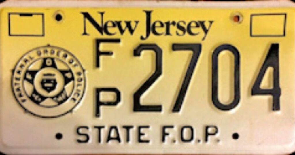 fp license plate police