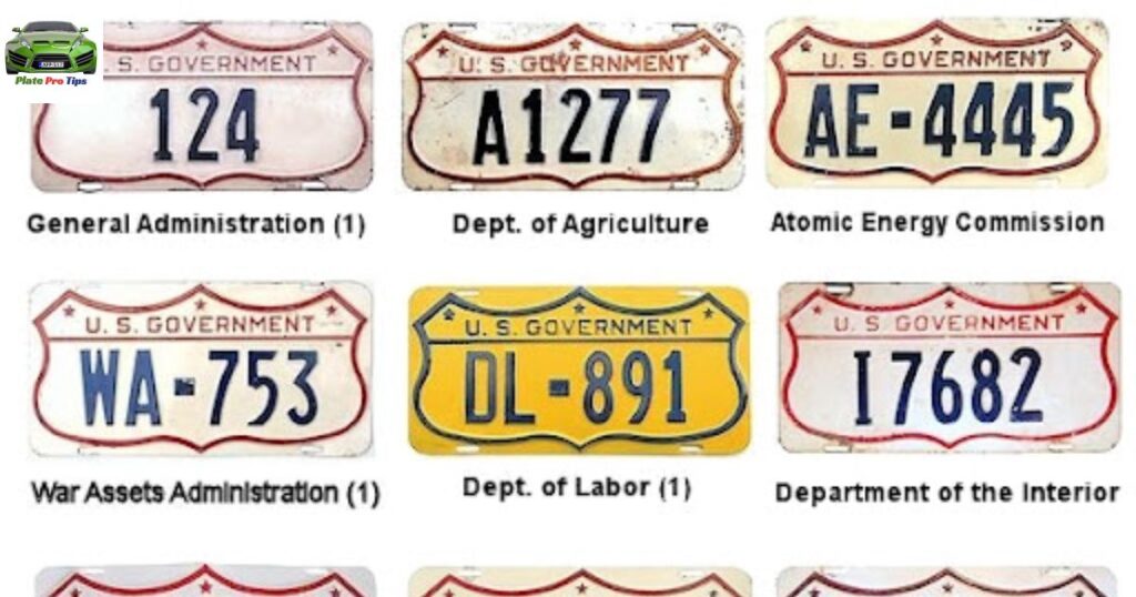 Government Agencies and License Plate Codes