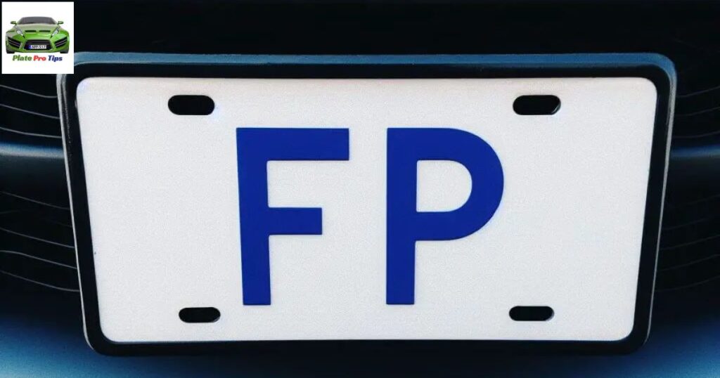 is fp part of license plate number