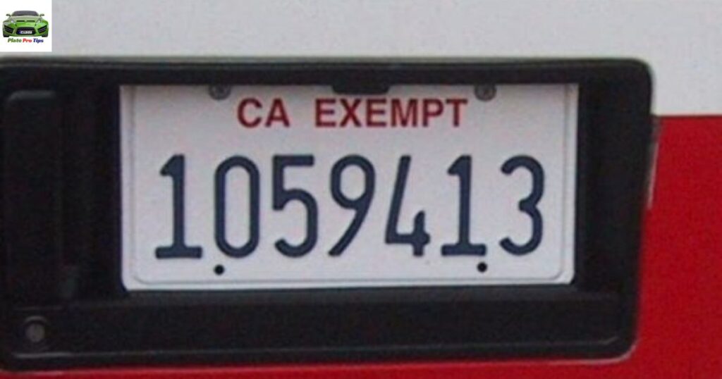 license plate with only numbers