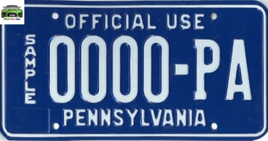 official use license plates