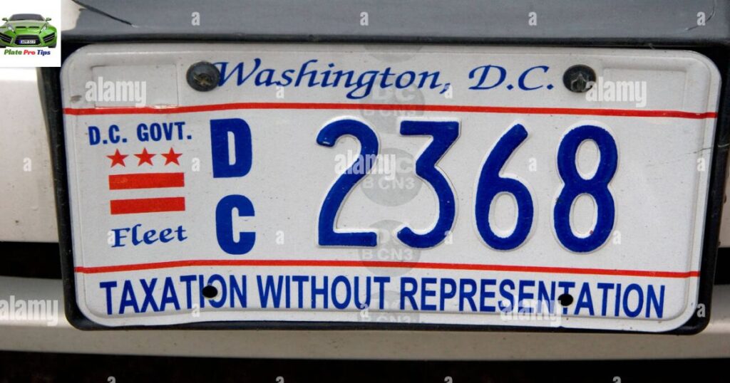 Washington, D.C. Fleet License Plate