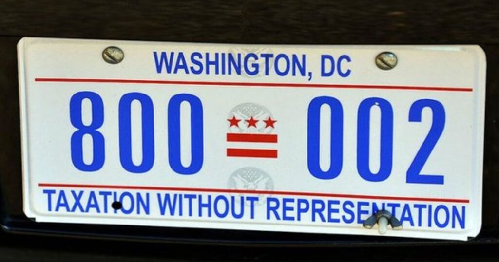 Washington, D.C. Fleet License Plate