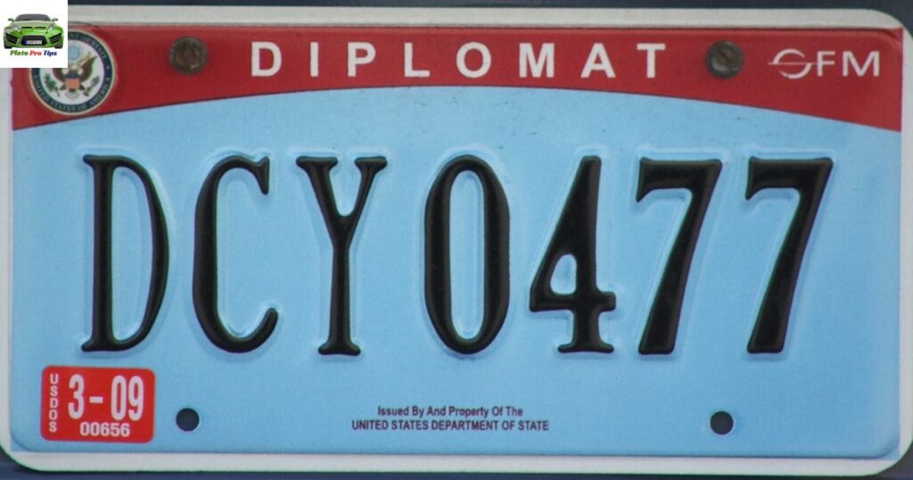 Diplomatic License Plates