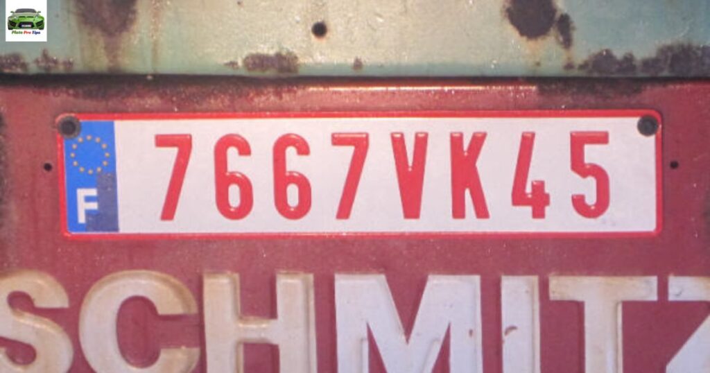 What Does a Red Number Plate Mean in France?