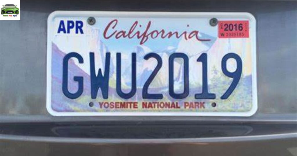 California License Plate Laws