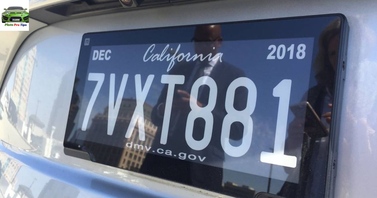 California's Digital License Plates