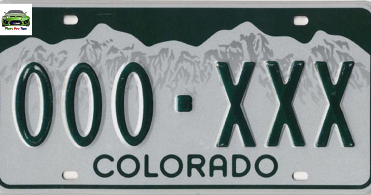 colorado license plate