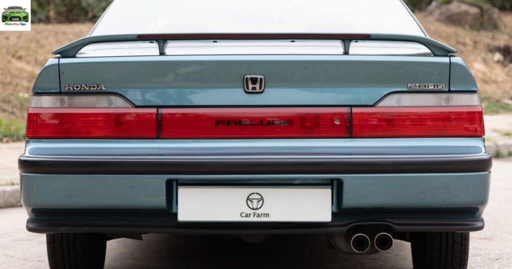 Honda Prelude Plate, Rear License (Satin Silver Metallic)