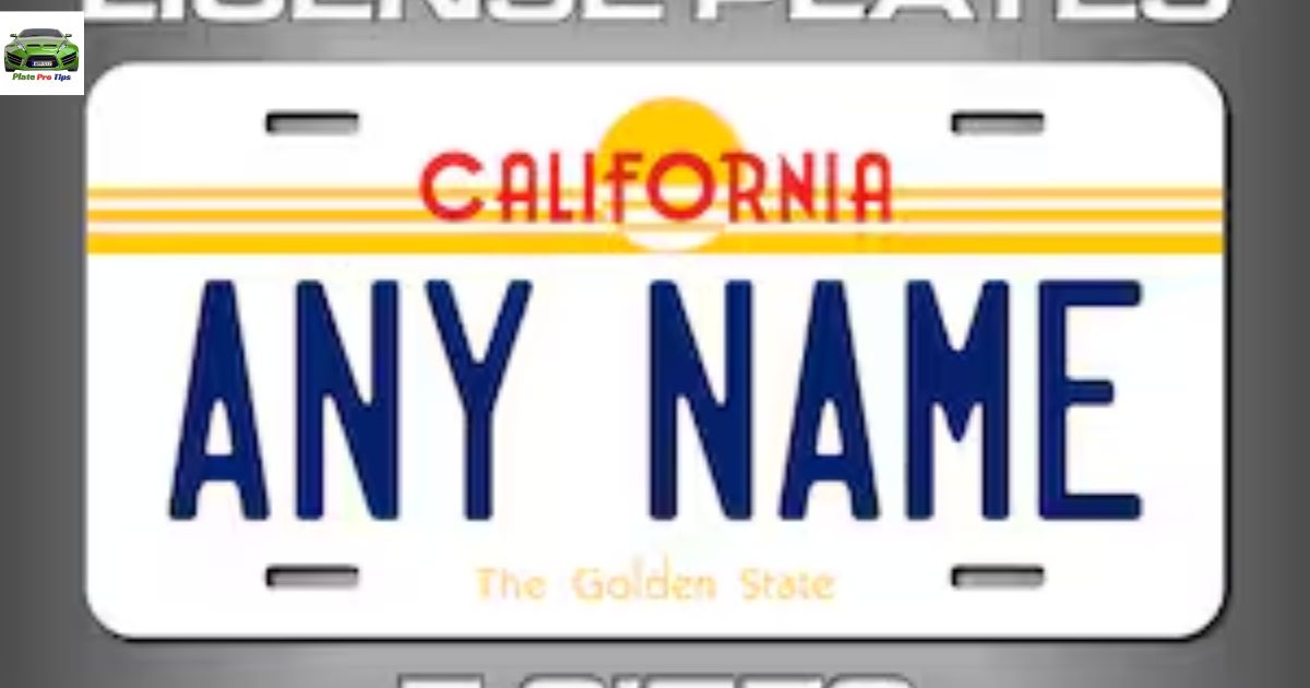 Personalized California License Plate Wraps: