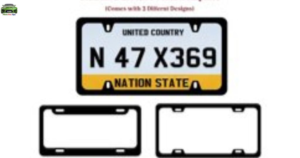 License Plate Template, Standard - SVG | AI | DXF