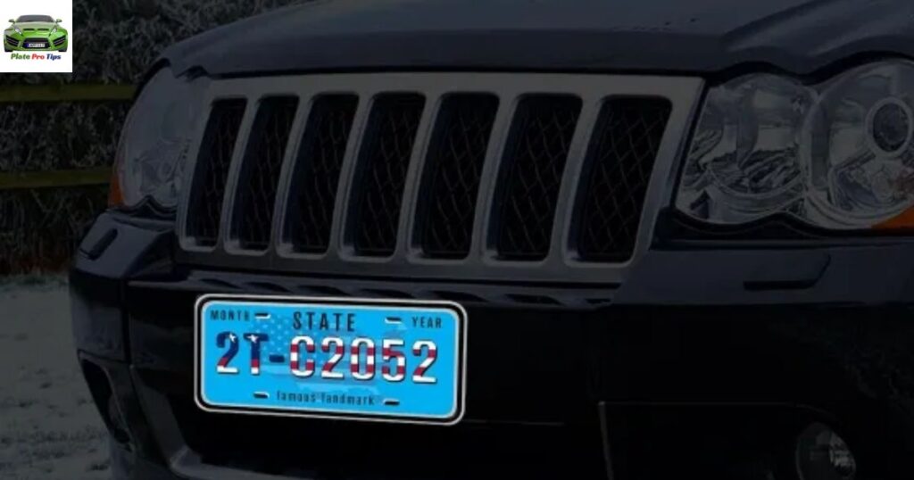 reflective license plate