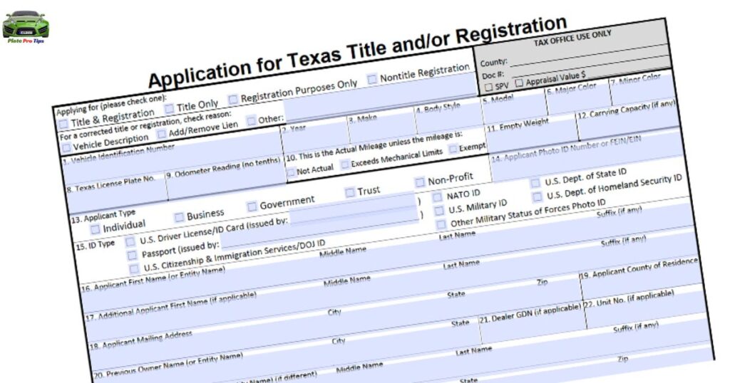 Application for Texas title and/or registration (130-U)