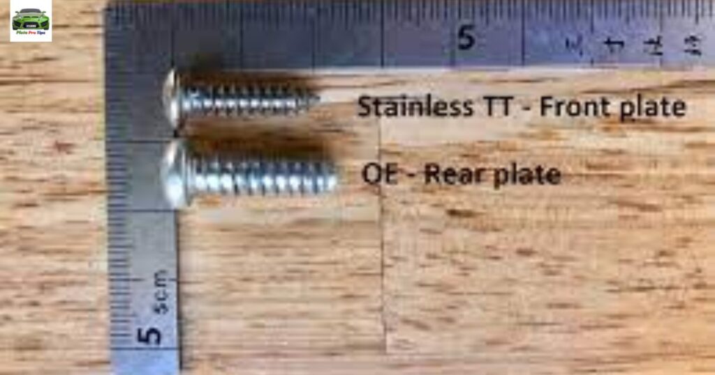 How Do You Measure License Plate Screw Size?