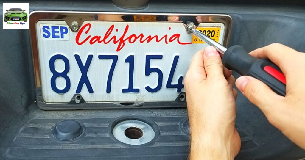 Installing Your Custom License Plate Frame