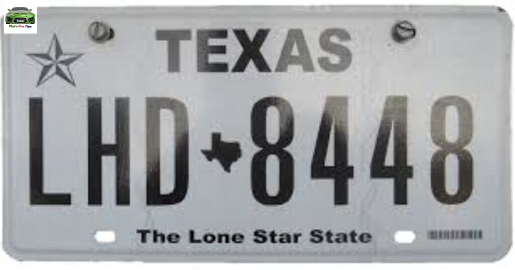 texas license plate