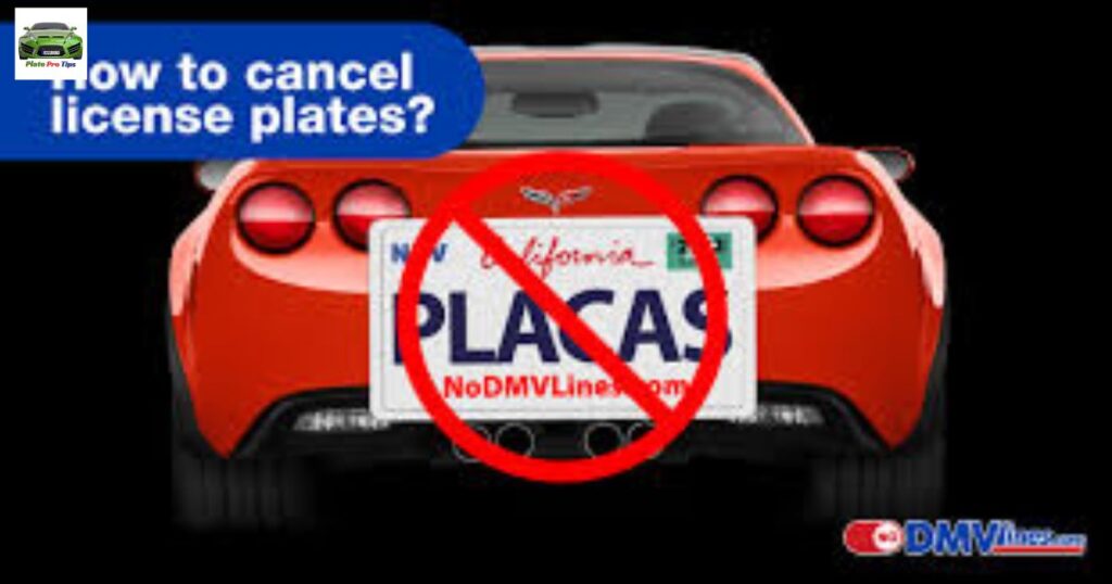 How To Cancel a License Plate